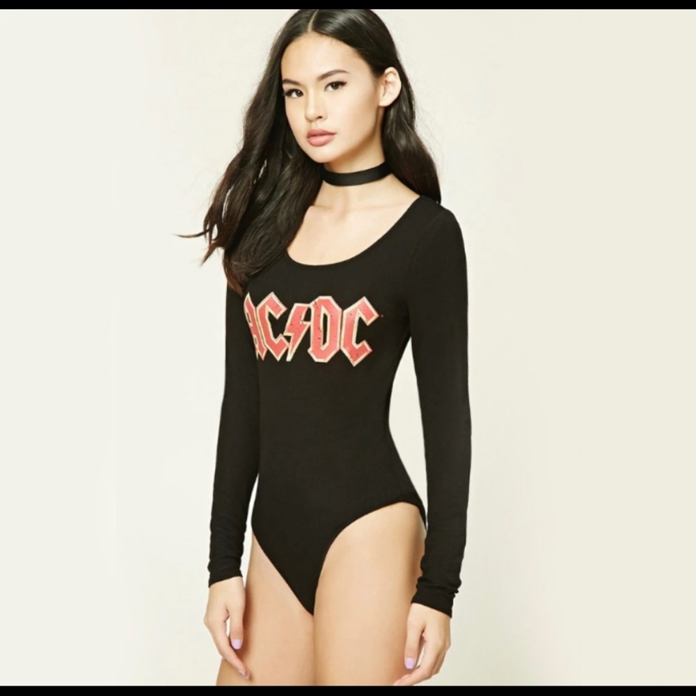 AC/DC long sleeve bodysuit
